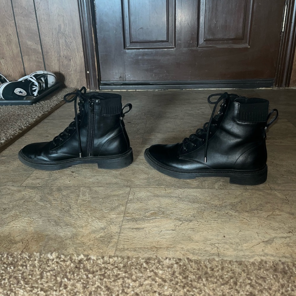 Stylish Black Combat Boots